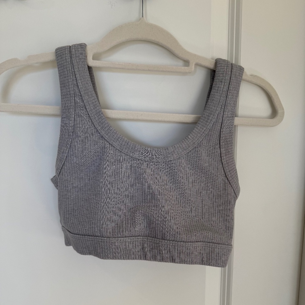Alo Yoga Sports Bra, Grey, Small